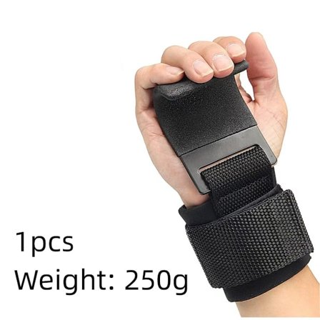 Män Fitness Styrkelyftskrok Gym Fitness Tyngdlyftning Träningsgrepp Remmar Handledsstöd Vikter Power Hantelkrok