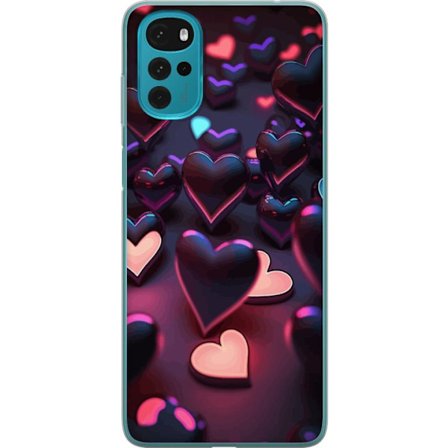 Yhteensopiva Puhelinkuori Motorola Motorola Moto G22 KeskiyönSydämet