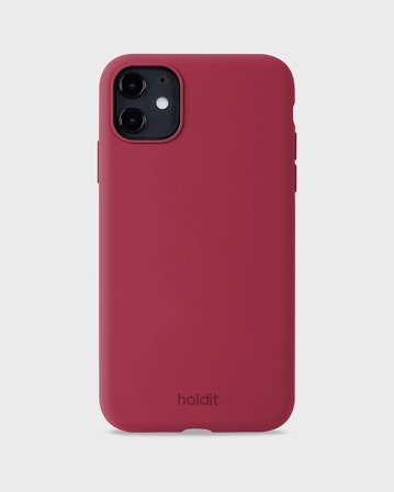 HOLDIT Silicone Case iPhone Red Velvet 11/XR, Tøj & Bolig, Elektronik, Telefon & Mobiltilbehør