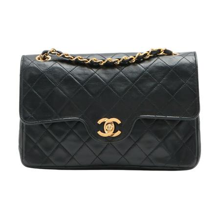 Chanel Vintage, Shoulder Bags Zwart, Dames, Maat:ONE Size,leer