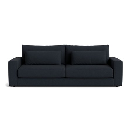 Sevilla 3 personers sofa - Loop Mørkeblå - 238x108x85 - Sofa, 3 personers sofa