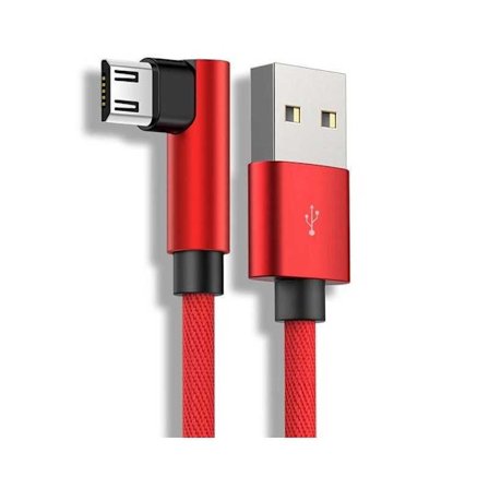 2 m kestävä punottu metallinen mikro-USB-kaapeli Pikalataus 3.0