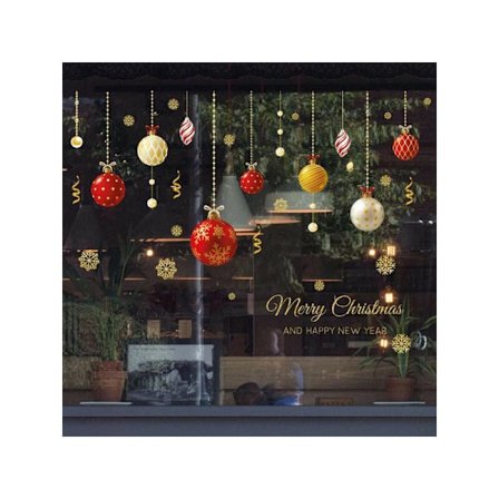 God Jul Prom Vägg Fönster Dekal Hem Dekoration