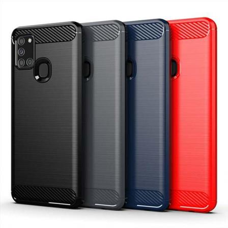 Stødsikker Armour Carbon TPU etui Samsung A21s - flere farver Grey