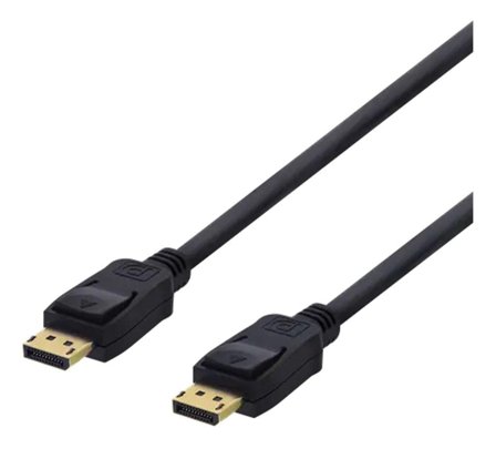 Deltaco DP-1020D - DisplayPort-kabel - DisplayPort (hann) til DisplayPort (hann) - DisplayPort 1.2 - 2 m - 4K-støtte - svart