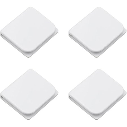 4 stk. bruseklips til gardiner, selvklæbende bruseklips til at forhindre stænk, vindsikre, anti-stænk gardinklips, brusebeskyttelse, til at holde S