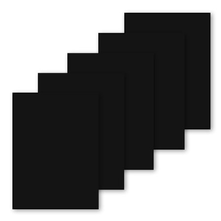 Selvklæbende reparationsplastre 5 ark Black 20x14.5 cm