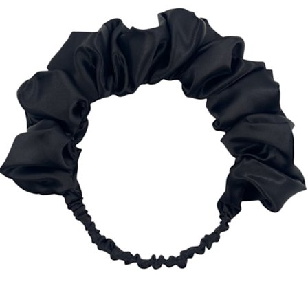 Plisserade enfärgade hårband med bred kant