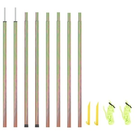 vidaXL Stolpar till solsegel 2 st 250 cm galvaniserat stål