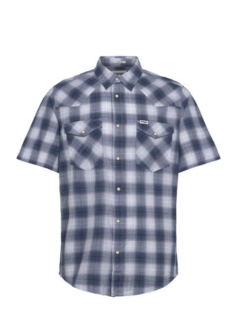 Ss Western Shirt Navy Wrangler
