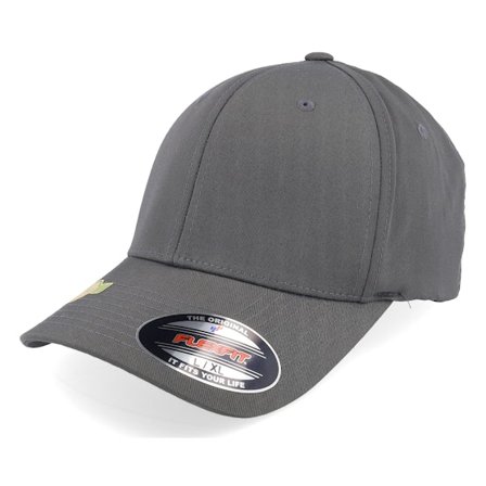 Flexfit - Grau Flexfit Cap - Recycled Polyester Light Charcoal Flexfit @ Hatstore