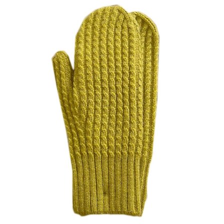 Vinter Hekle Hansker Full Finger Strikkede Votter Ensfarget Varme Hansker