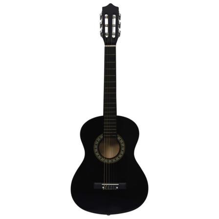 Vidaxl Gitarr För Nybörjare Och Barn Klassisk Svart 1/2 34" Svart