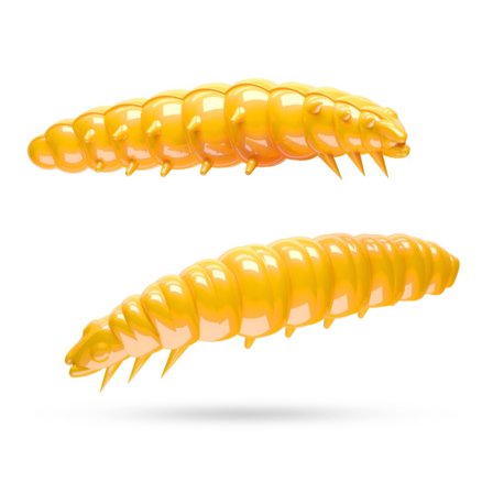 Libra Lures Larva 30 Krill (15-pack) - Dark Yellow