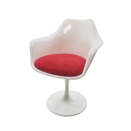 Dukkestol med rund ben Miniature Roterende Fritidsstol 2 2