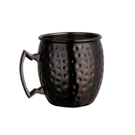 Moscow Mule Kobber Kop Rustfrit Stål Vin Kop Cocktail Drikke Kopper 530ml Sort Prik