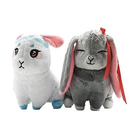 Grandmaster Of Demonic Cultivation Wangji Wuxian Kanin Bunny Plysj Leke Dukke for Anime Fans 2stk-WELLNGS