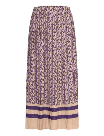 GANT Monogram Print Pleated Skirt - Multi/patterned - 34