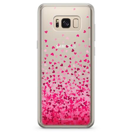 Bjornberry Skal Hybrid Samsung Galaxy S8 - Hjärtkonfetti