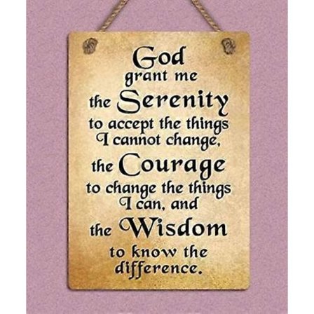 Sign God Serenity Prayer Positiivinen Inspiroiva Sitaatti Vintage Retro Pelti Metallikoriste Kyltti Kodin Seinäkoriste 8x12