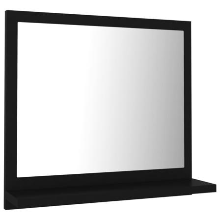 Vidaxl Badrumsspegel Svart 40x10,5x37 Cm Konstruerat Trä Svart