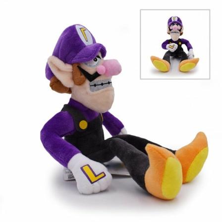 Ny 11" Super Bros Waluigi mjuk plysch stoppad leksaksdocka Jul-födelsedagspresent för barn