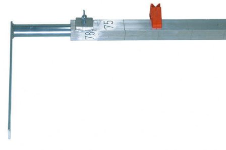 Bjärnums Redskap 960034 Murarkäpp 2 m, fyrkantig aluminiumprofil, Handverktyg