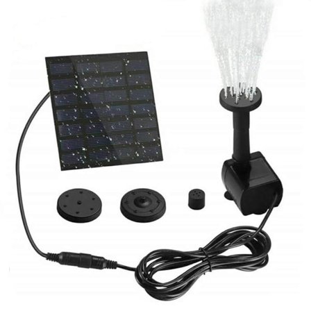Solar Water Fountain with 4 Sprinkler Heads