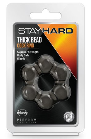 Kjøp Stay Hard Thick Bead Cock Ring - Penisring | God pris
