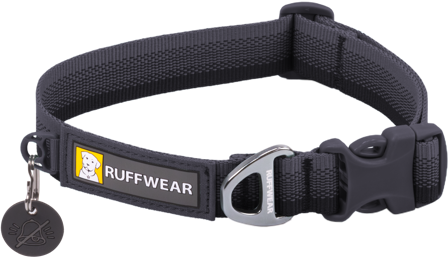 RuffWear Front Range Collar kaulapanta, tummanharmaa - RuffWear