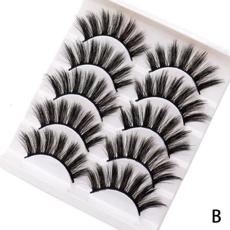 Harr 5 Par 3d Falska Fransar Lösögonfransar Makeup Tools Natural