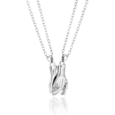 IC 2 st Hand i Hand parhalsband Matchande magnetiska halsband