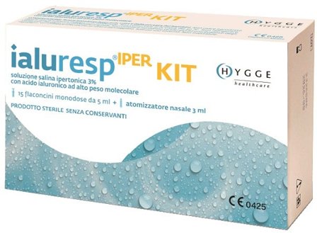 Kit Ialuresp Iper 15 Flaconcini Monodose da 5 ml + Atomizzatore