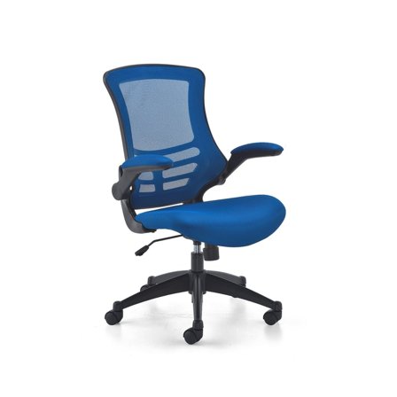 Colourful mesh office chair NEWQUAY, blue