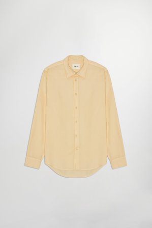 NN07 Asher Shirt male Khaki LENZING ECOVERO Viscose