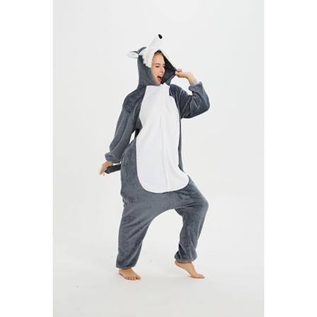Söt tecknad anime djur pyjamas pyjamas för män och kvinnor Edge Wolf 110#