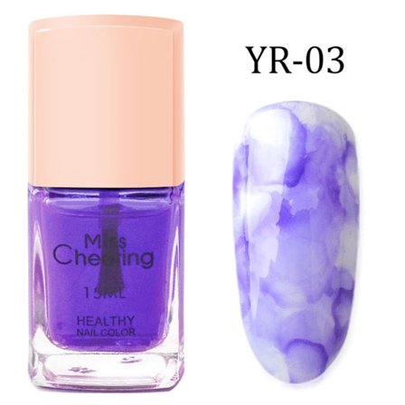 15ml Gradient Marmorointi Glitter UV-geelilakka Kestävä DIY Manikyyri Työkalu 3#