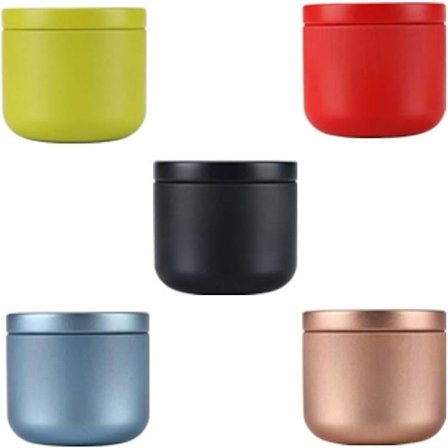 5-pack Mini Metall Rund Te Socker Kaffe Burkar Förvaring, Kaffe Förvaringsburk, Lufttäta Burkar Med Lufttätt Lock