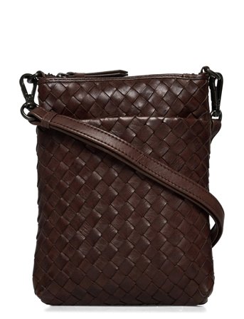 Maiambg Mini Cross. Bag, Weave Brown Markberg