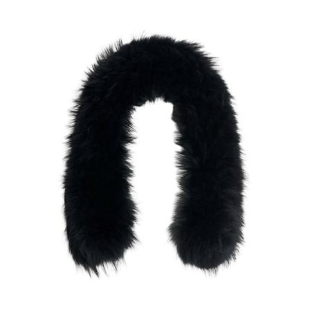 Rockandblue, Extra Loose Real Fur Zwart, Dames, Maat:ONE Size