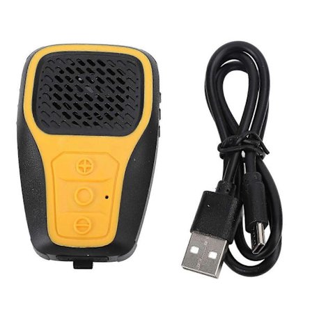 Bärbar BT-högtalare Clip On Trådlös Vattentät Portabel Högtalare med Magnetisk Clip Inbyggd Högtalare Gul för Vandring Träbearbetning Cykling Träning