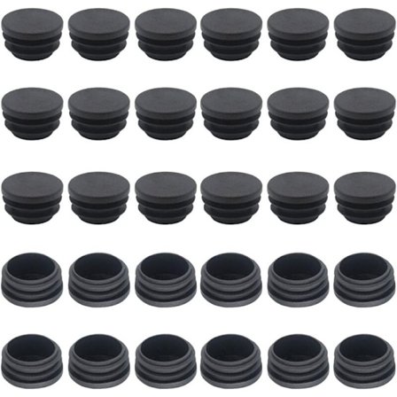 Stol Endebeskyttelse 25mm 50stk Rundt Rør Endebeskyttelse Rørbeskyttelse Runde Rørbeskyttelse Runde Rørbeskyttelse Rund Inngang Endebeskyttelse 