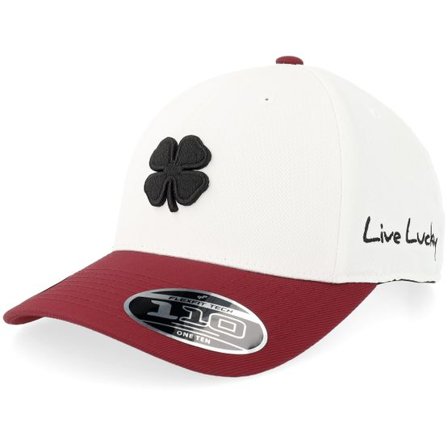 Black Clover - Vit adjustable Keps - Superior 4 Hat White/Maroon Adjustable @ Hatstore