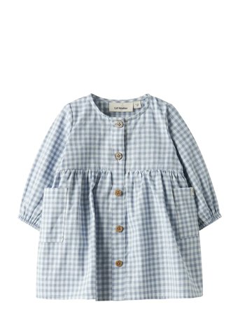 Lil'Atelier Nbftallula Ls Loose Body Dress Lil - Blue - 68