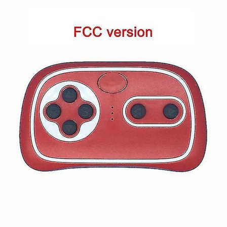 Elektrisk leksaksbil för barn med Bluetooth-fjärrkontroll, Kontroller med mjukstartsfunktion 2.4g Bluetooth-sändare [xc] FCC RC röd