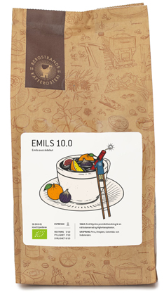 BERGSTRANDS Espresso bönor Emils 10.0 EKO 1000g