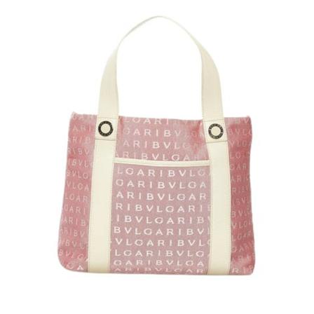 Bvlgari Vintage, Pre-owned Handbag Roze, Dames, Maat:ONE Size,Canvas