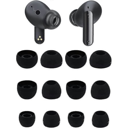 Ørepropper Kompatible Med Lg Tone Free Fp9 6 Par S/m/l Størrelser Erstatning Myke Silikon Ørepropper Øreplugger Kompatible Med Lg Tone Free Fp (LGL)