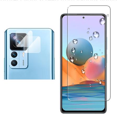2-PACK Xiaomi 12T Näytönsuoja Kameran linssinsuoja 0,3mm Transparent