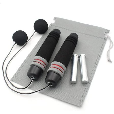 Vektet hoppetau uten tau Crossfit Speed Rope Hoppetau for Double Unders, Trening, Wod, Boksing, Mma Beachbody Trening Fitness - Oppdatert versjon